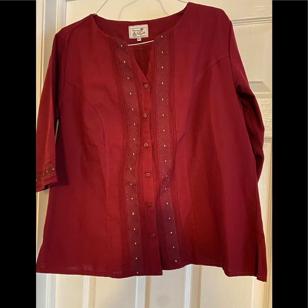 Made in México blouse 100 % linen size XL